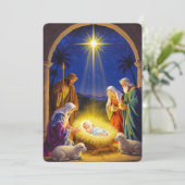 Invitation Traditional Nativity Holy Family (Debout devant)