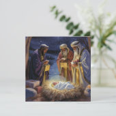 Invitation Traditional Three Wise Men Nativity (Debout devant)