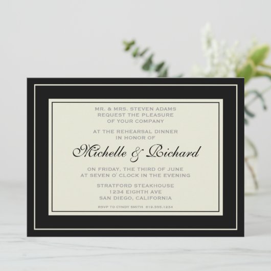 Invitation Traditionel (Debout devant)