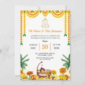 Invitation traditionnelle à la cérémonie de nomina