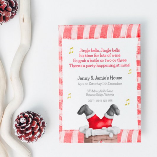 Invitation traditionnelle à la fête de Noël