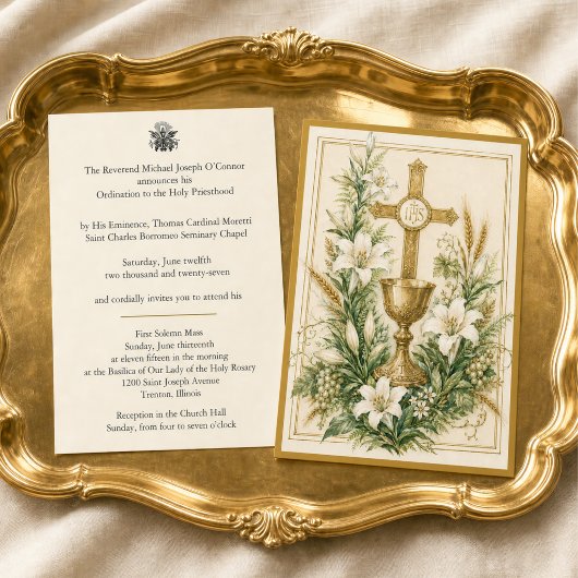 Invitation traditionnelle à l'ordination d'un prêt