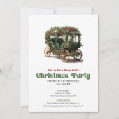 Invitation traditionnelle de fête de Noël victorie (Devant)