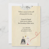 Invitation traditionnelle de mariage sur le thème  (Dos)