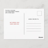 Invitation traditionnelle de Noël avec un Père Noë (Dos)