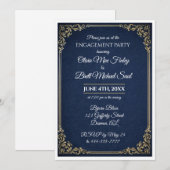 Invitation traditionnelle et simple pour une soiré (Devant / Derrière)