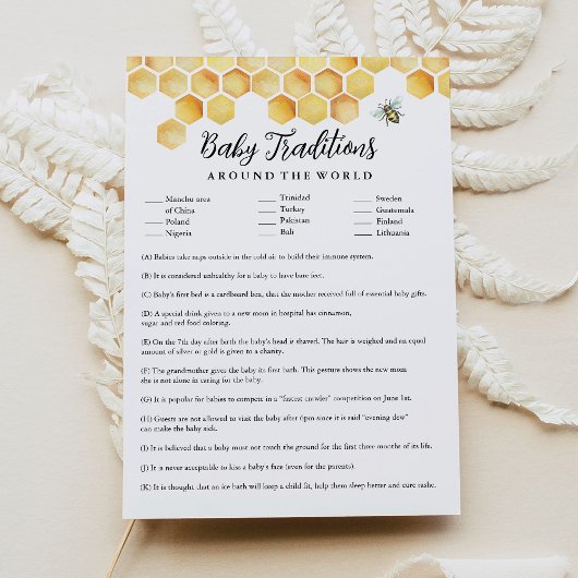 Invitation Traditions Bébé CALLA autour du monde Jeu