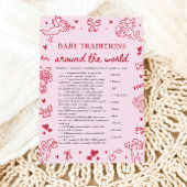 Invitation Traditions de bébé de la Saint-Valentin autour du