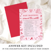 Invitation Traditions de bébé de la Saint-Valentin autour du