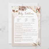 Invitation Traditions de bébé SIERRA autour du monde jeu (Devant)