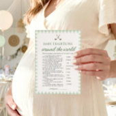 Invitation Traditions de golf écologiques pour bébé à travers