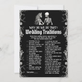 Invitation Traditions de mariage de squelette d'Halloween Jeu (Devant)