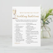 Invitation Traditions de mariage Perles & Prosecco Jeu de mar (Debout devant)