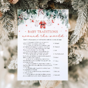 Invitation Traditions de Noël des bébés dans le monde Jeu