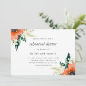 Invitation Traditions Élégantes Dîner de répétition Mariage f (Debout devant)