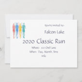 Invitation Trail Running Racing, événement (Dos)