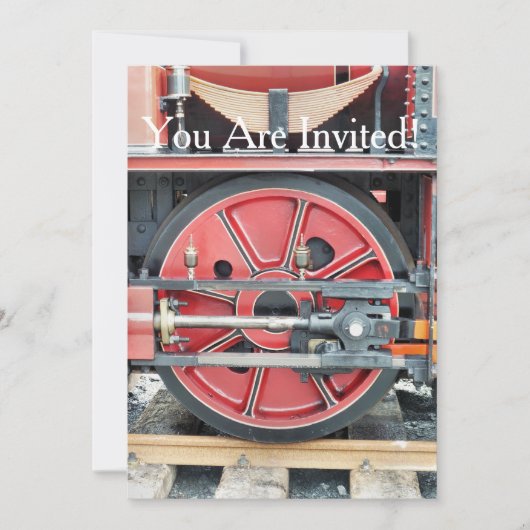 INVITATION TRAIN À VAPEUR (Devant)