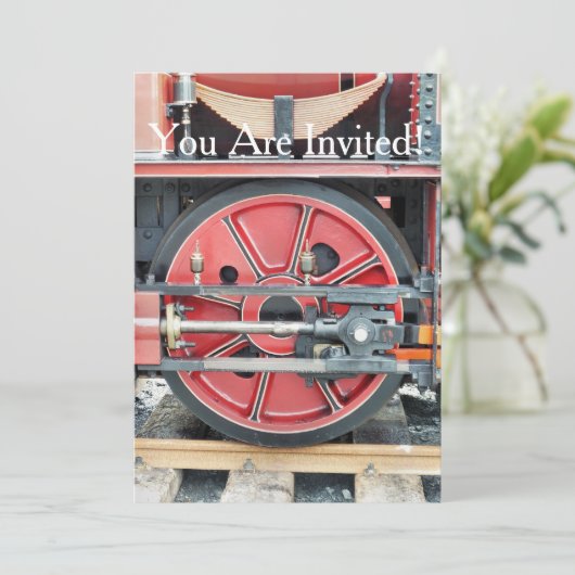 INVITATION TRAIN À VAPEUR (Debout devant)