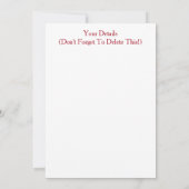 INVITATION TRAIN À VAPEUR (Dos)