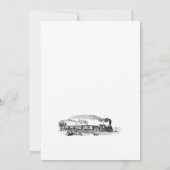 Invitation Train à vapeur vintage 60ème anniversaire (Dos)