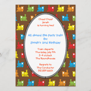 Invitation Train Choo Choo