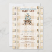 Invitation Train Choo Choo 2e Anniversaire (Devant)