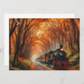 Invitation train classique d'automne (Devant / Derrière)