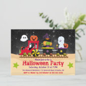 Invitation Train de monstres mignons d'Halloween (Debout devant)