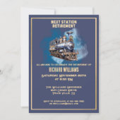 Invitation Train de roulement de retraite Gare voisine (Devant)