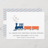 Invitation Train Deux Deux (Devant / Derrière)