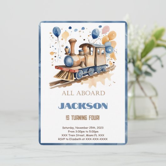 Invitation Train du 4e anniversaire (Debout devant)