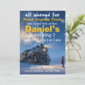 Invitation train du père noël express polaire (Debout devant)