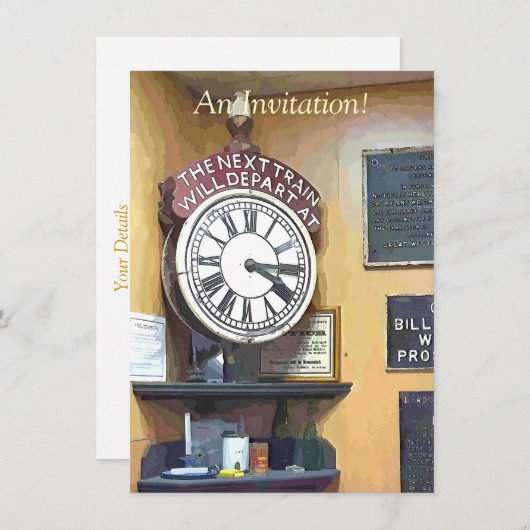 INVITATION TRAIN STATIONS (Devant / Derrière)