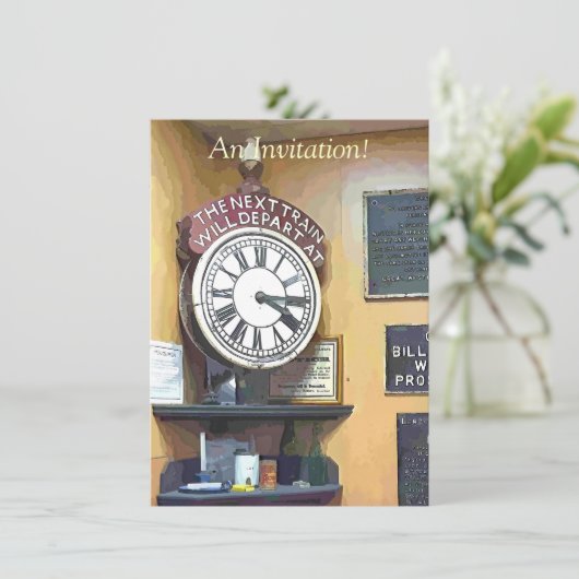 INVITATION TRAIN STATIONS (Debout devant)