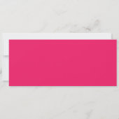 Invitation Train Ticket Birthday Party - Hot Pink et Back (Dos)