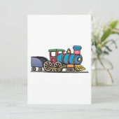 Invitation Train tirant du charbon (Debout devant)