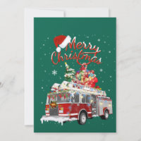 Traîneau du Père Noël Camion de pompiers Noël Comb