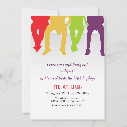 Invitation Traînons l'invitation (Devant)