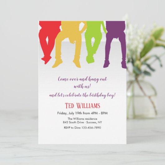 Invitation Traînons l'invitation (Debout devant)