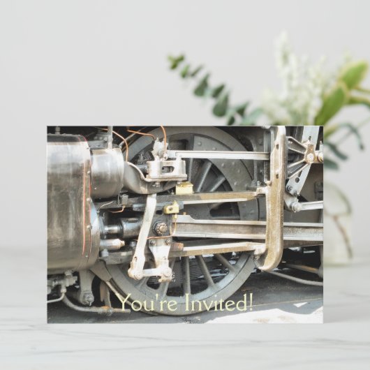 INVITATION TRAINS À VAPEUR (Debout devant)