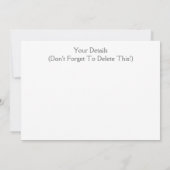 INVITATION TRAINS À VAPEUR (Dos)