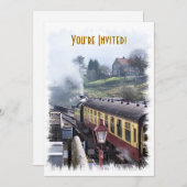 INVITATION TRAINS À VAPEUR (Devant / Derrière)