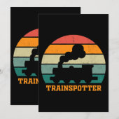 Invitation Trainspot cadeaux de train à vapeur cadeaux pour l (Devant / Derrière)