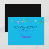 Invitation TRAITEMENT DES LETTRES HÉBREUSES Bat Bar Mitzvah I (Devant / Derrière)