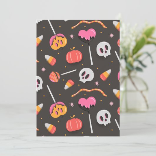 Invitation Traitements d'Halloween (Debout devant)