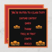 Invitation Traitements Halloween - (Devant / Derrière)