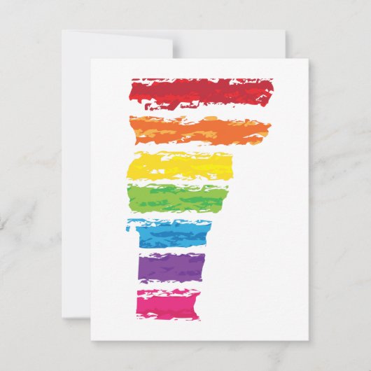 Invitation traits de couleur vermont (Devant)