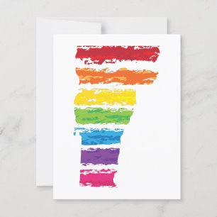 Invitation traits de couleur vermont