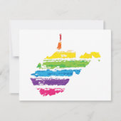 Invitation traits de couleur virginie occidentale (Devant)