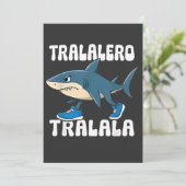 Invitation Tralalero Tralala Funny Shark Meme (Debout devant)